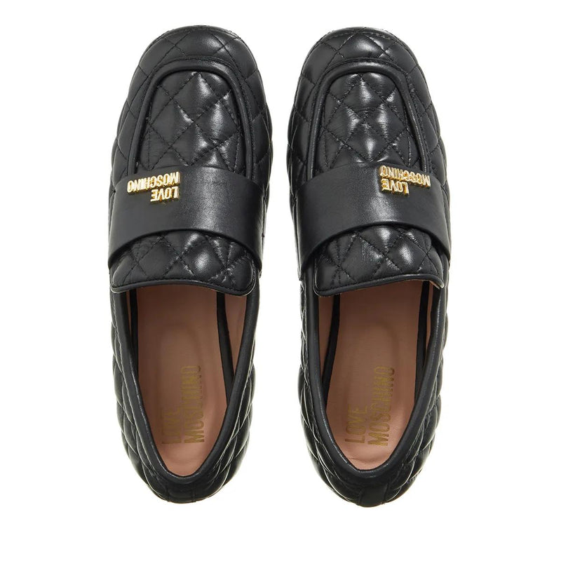 Love Moschino Zwarte Leren Loafers 2001-A0259998-zoom-