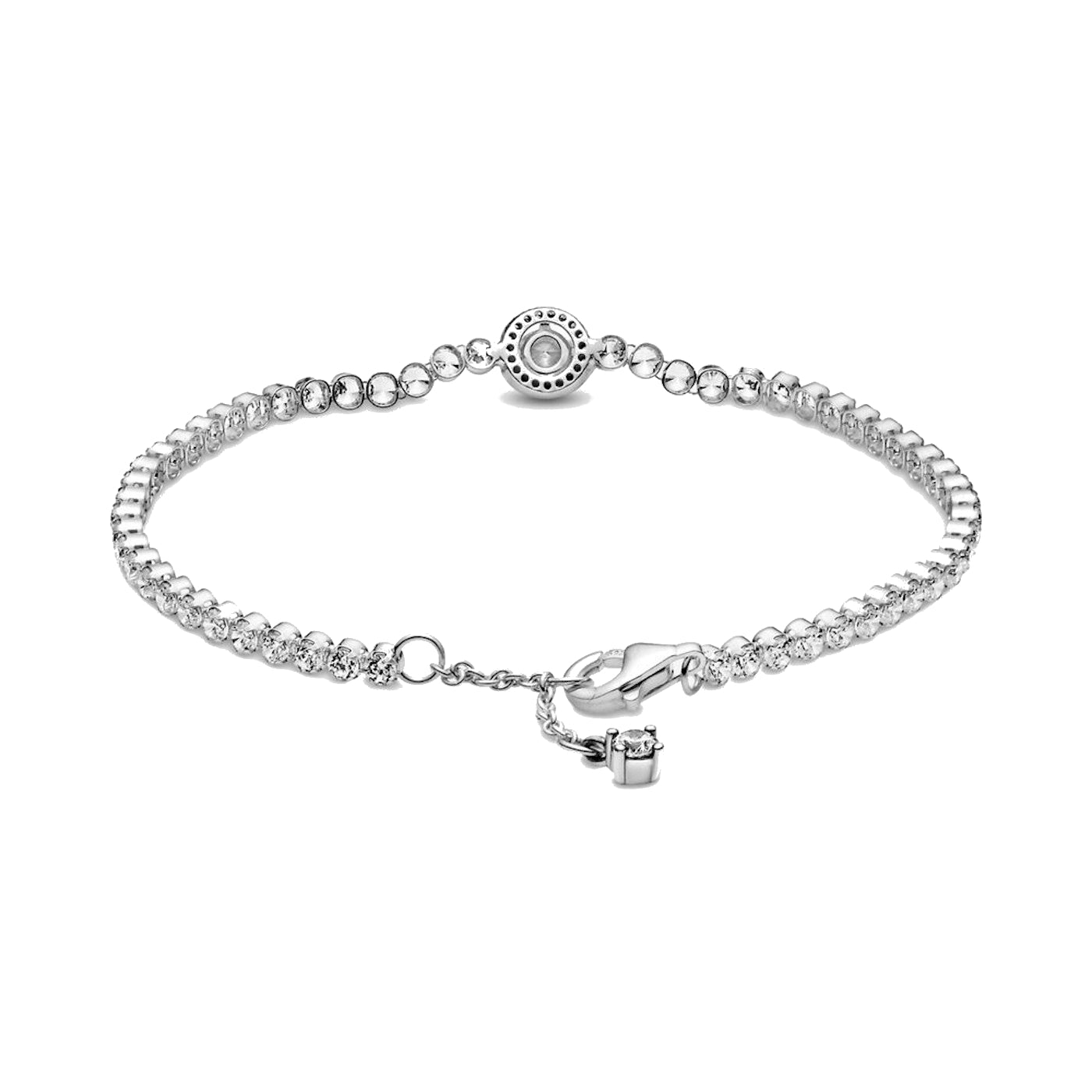 Pandora Timeless 925 Sterling Silver Sparkling Halo Tennis Bracelet 599416C01-16
