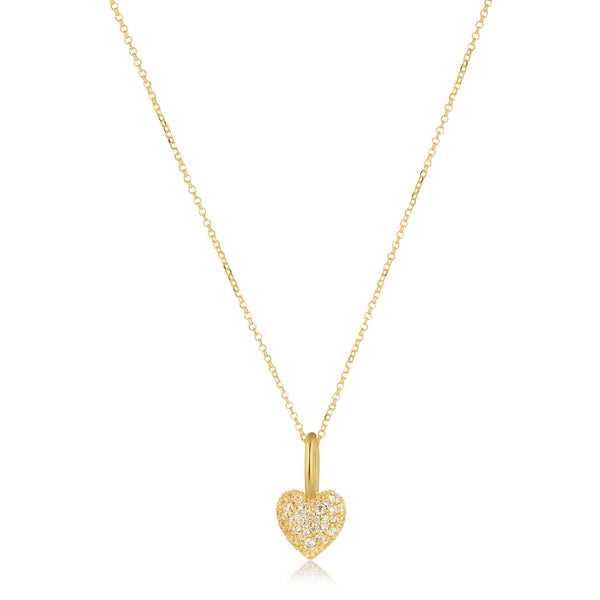 Sif Jakobs Caro Gold Plated Zirconia Necklace SJ-P72356-CZ-YG