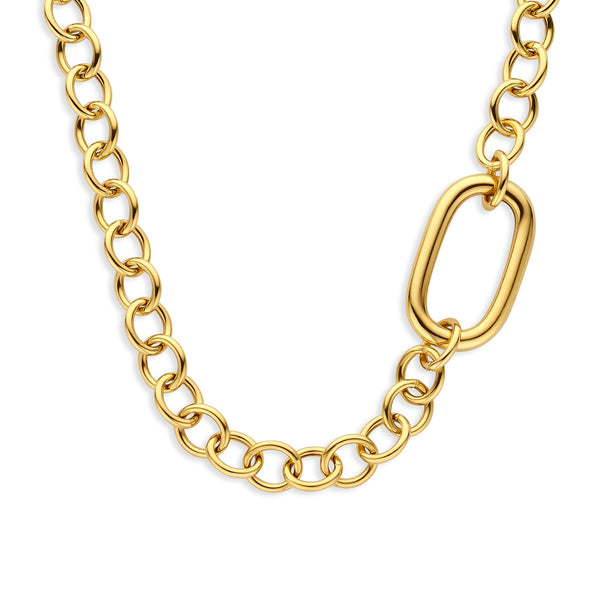 Parte Di Me Bibbiena Poppi Acadia 925 Sterling Zilveren Gold Plated Schakelketting PDM34110