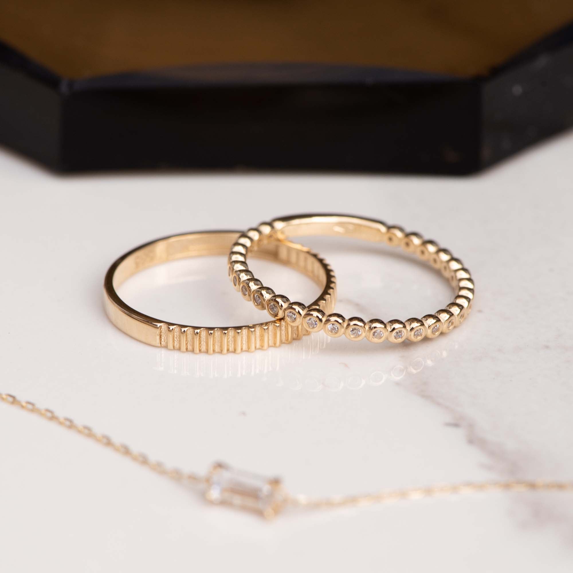 Isabel Bernard Rivoli L'Abbaye 14 Carat Gold Ring IB330005-50