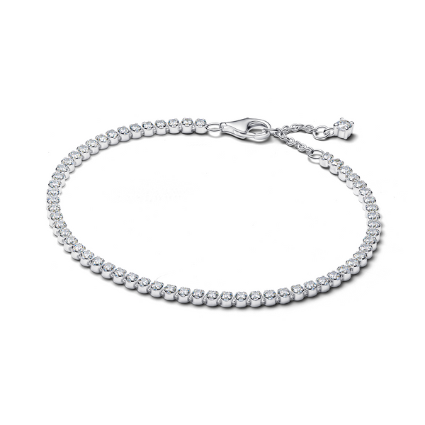 Pandora Timeless 925 Sterling Silver Sparkling Tennis Bracelet 593927C01-18