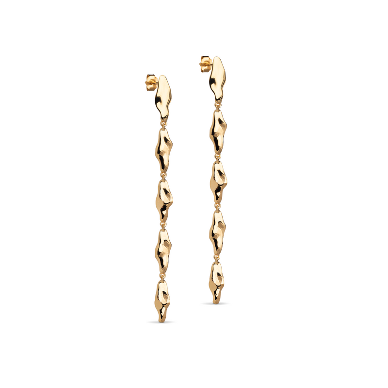 ENAMEL Copenhagen India Gold Plated Recycled 925 Sterling Silver Earrings E400G-GP-zoom-
