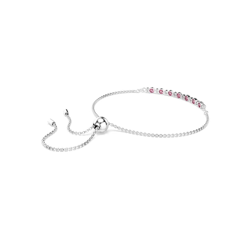 Swarovski Matrix Tennis Zilverkleurige Armband met Roze Accenten 5763042-zoom-