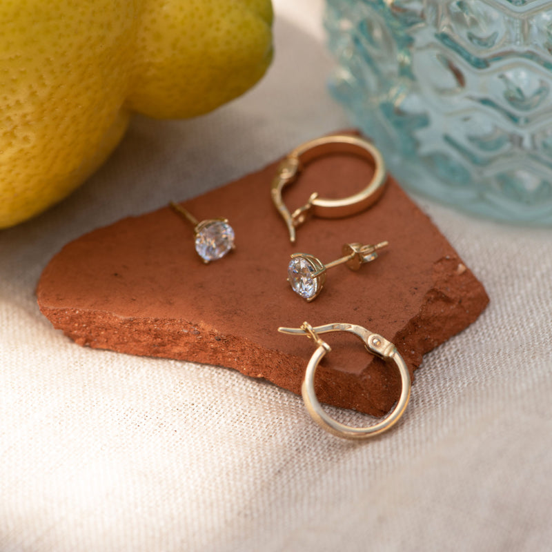 Beloro Jewels Monte Napoleone Stella 9 karaat oorknoppen BO360013-zoom-