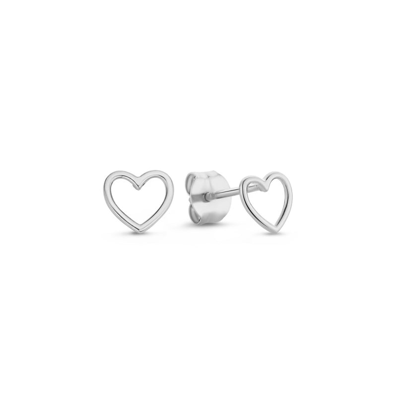 Isabel Bernard Saint Germain Amore 14 Karaat Witgouden Oorknoppen IB360230-zoom-