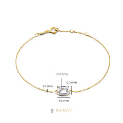Beloro Jewels La Milano Colori Byanca 9 Karaat Armband BO320014