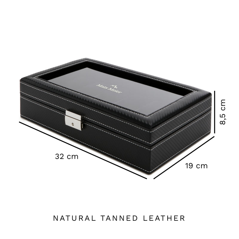 Mats Meier Mont Fort Zwarte Horlogebox voor 12 Horloges MM-Watchbox-1909-zoom-