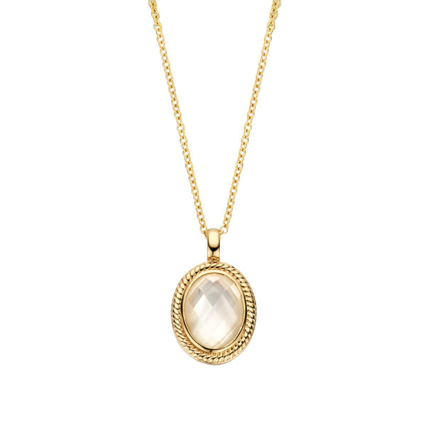 Ketting met Hanger Parelmoer 14k goud