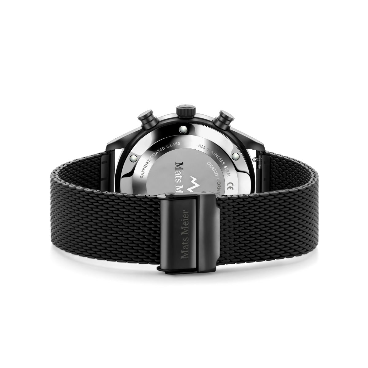 Mats Meier Grand Cornier Chronograph Men's Watch Matte Black Colored MM00137