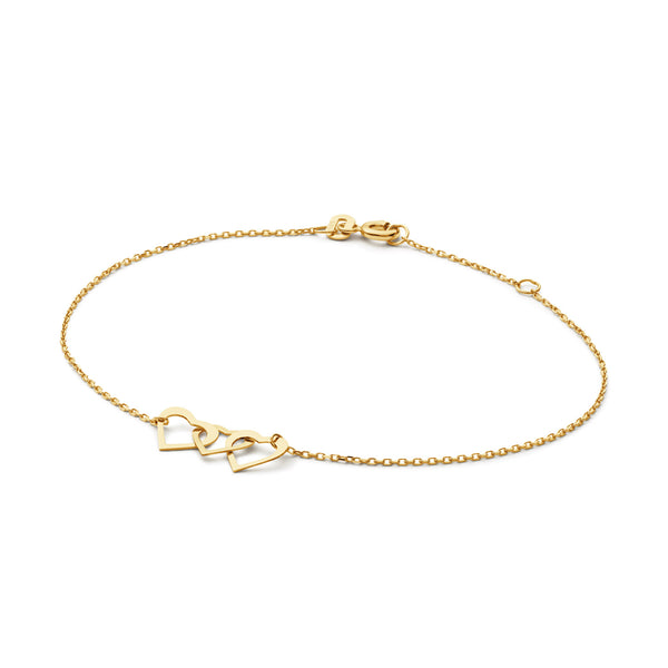 Moving love Bracelet | 14 karaat goud