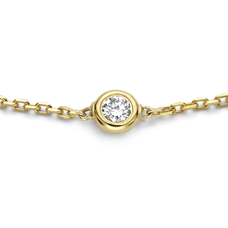 Isabel Bernard De la Paix Alfie 14 karaat gouden armband | diamant 0.05 ct | IBD320002-zoom-