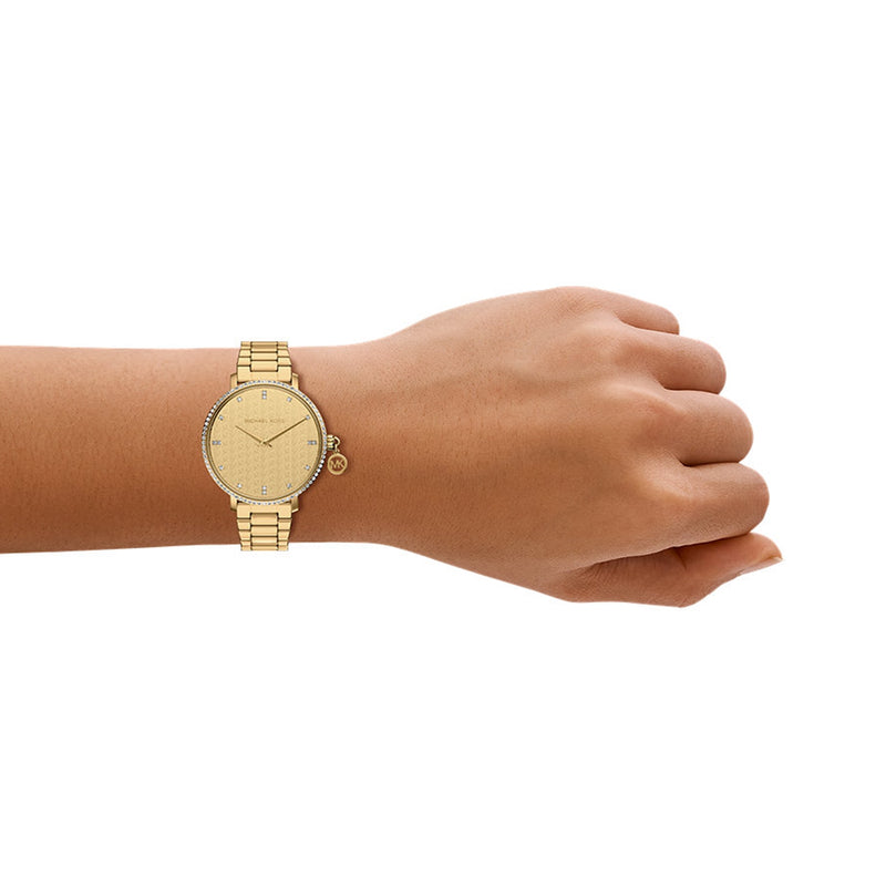 Michael Kors Pyper Round Gold Dial Watch MK7572-zoom-