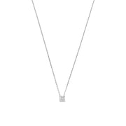 Isabel Bernard De la Paix Hanaé 14 karaat witgouden collier | diamant 0.08 ct | IBD350009