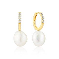 Sif Jakobs Gold Plated Padua Uno Earrings SJ-E2443-PCZ-YG