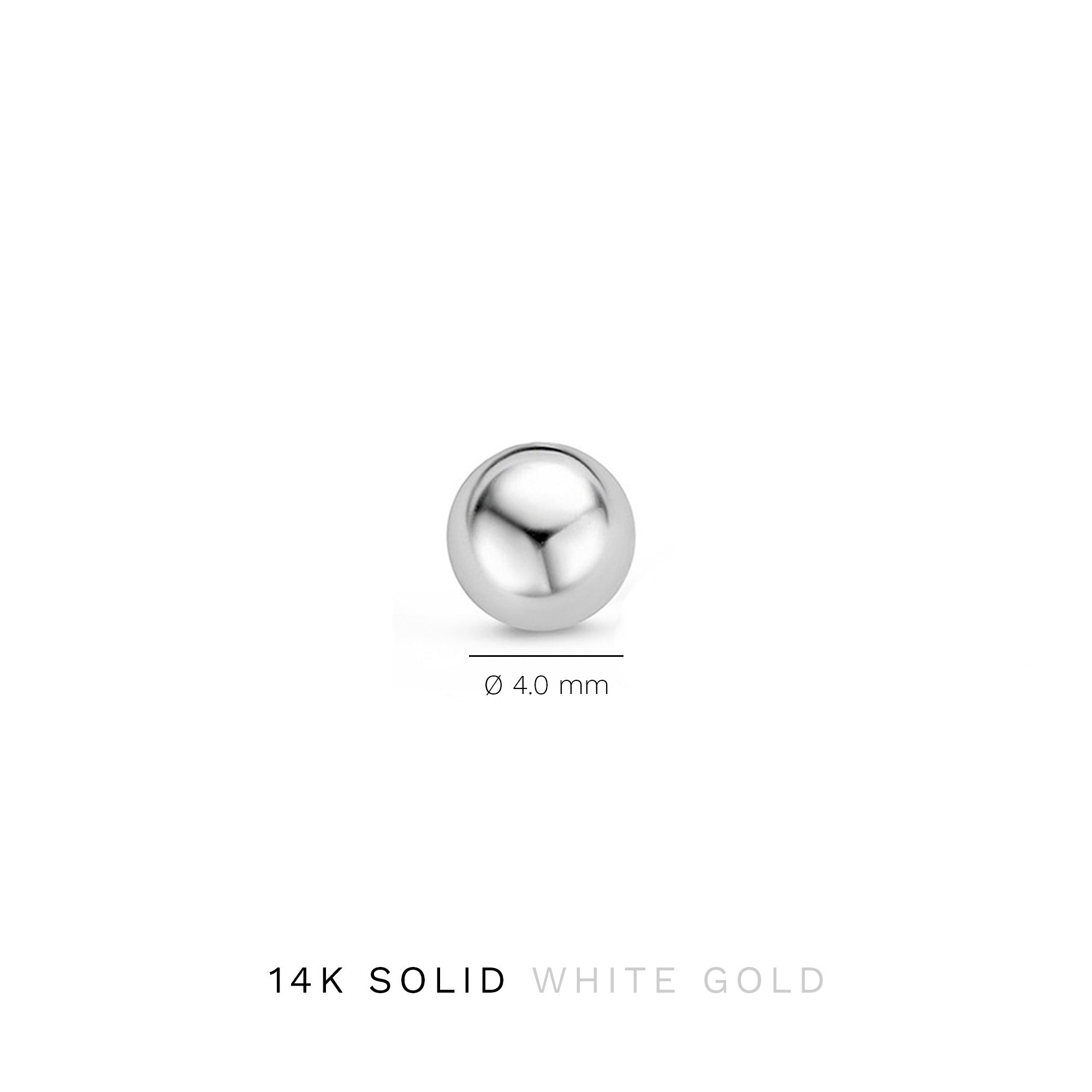 Isabel Bernard Saint Germain Finou 14 Carat Whitegold Ear Studs IB360204