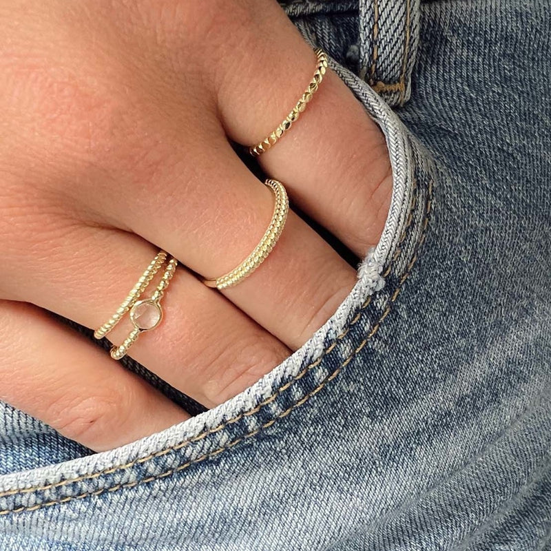 Jackie Gold 14K Golden Ring JKR22.223.52-zoom-