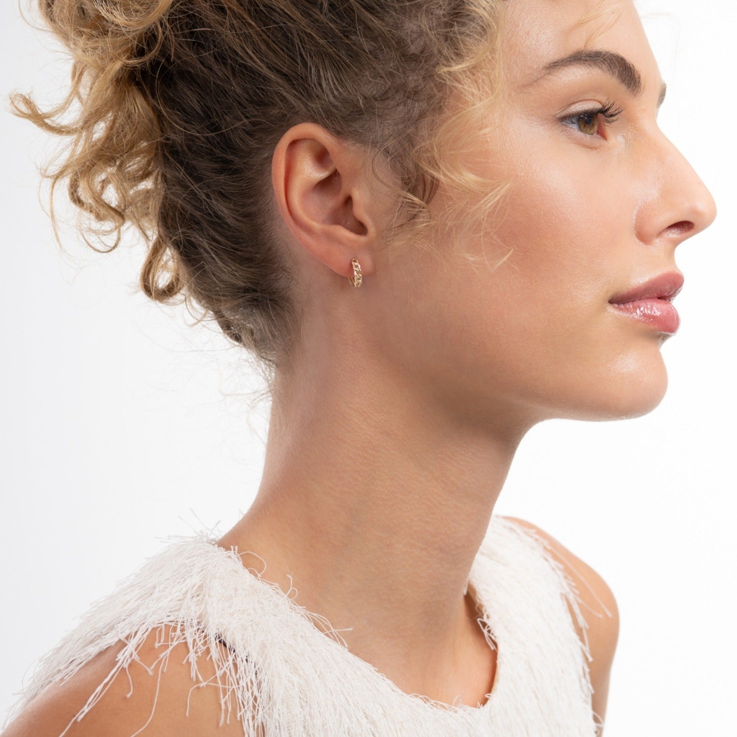 Isabel Bernard Le Marais Règine 14 Carat Golden Hoop Earrings IB360219