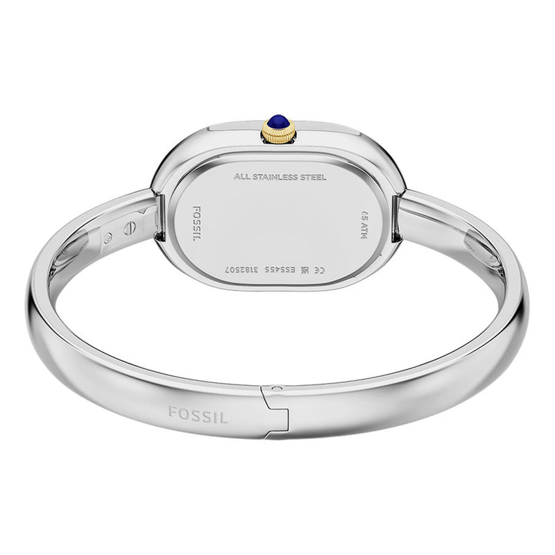 Fossil Sloan Oval White Dial Watch ES5455-zoom-
