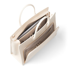 Isabel Bernard Honoré Nadine Crème Calfskin Handbag IB25052