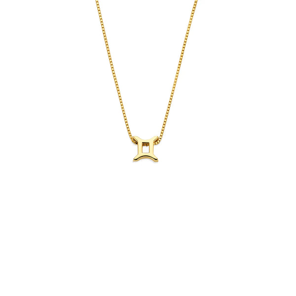 Isabel Bernard Étoiles d’Or Gemini 14 Carat Gold Venetian Necklace With Horoscope IB340180