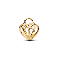 Pandora Moments Gold Plated Openwork Heart Padlock Charm 764358C00