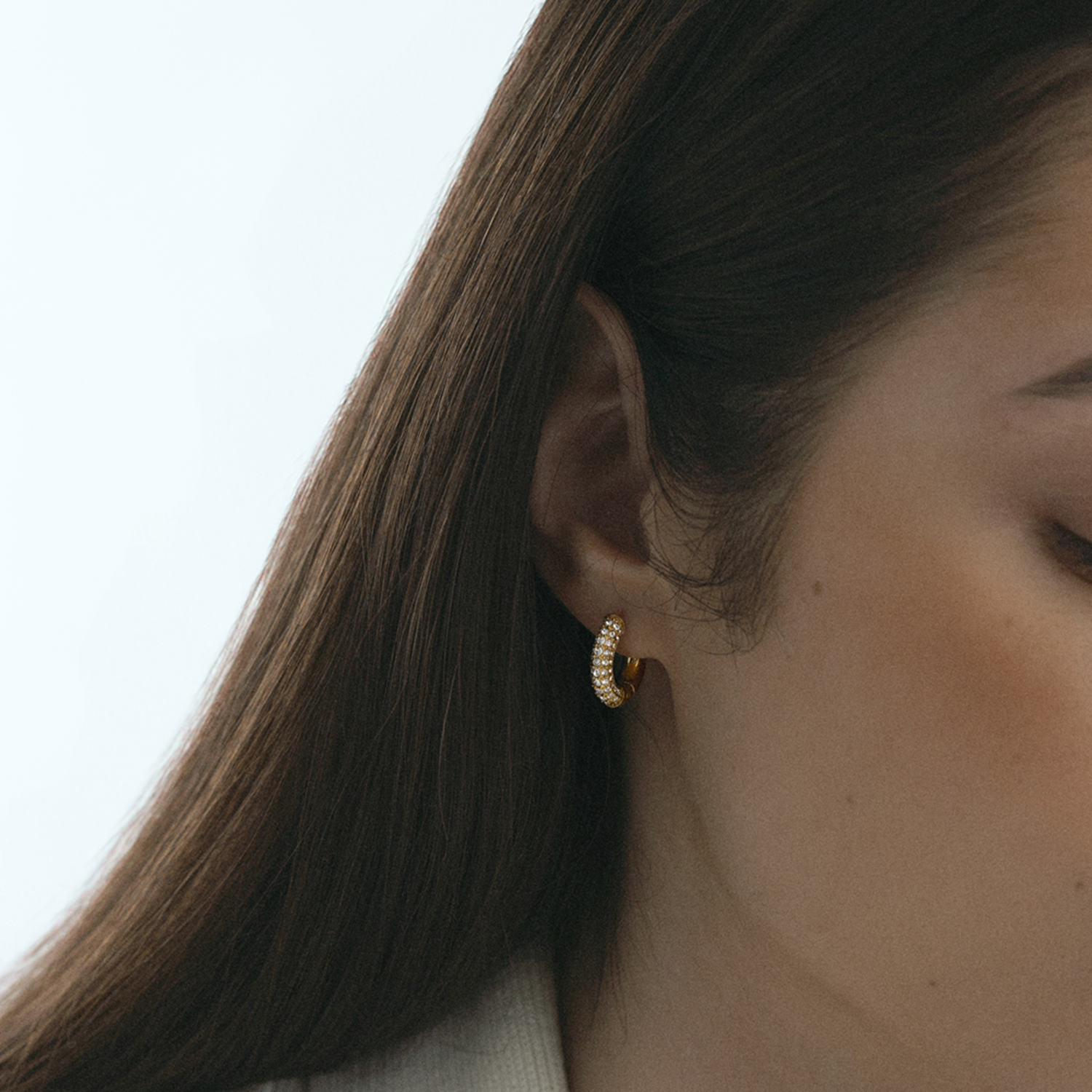 Mockberg Pavé Everyday Medium Hoops MB0192