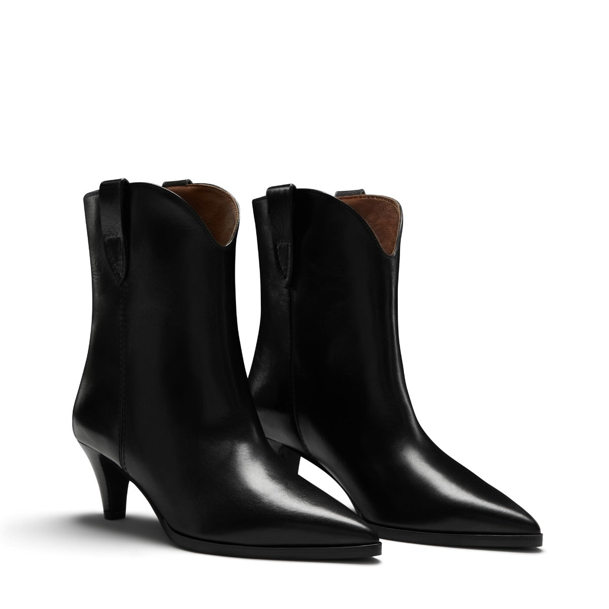 Isabel Bernard Vendôme Louane black calfskin leather boots IB53009-001-37