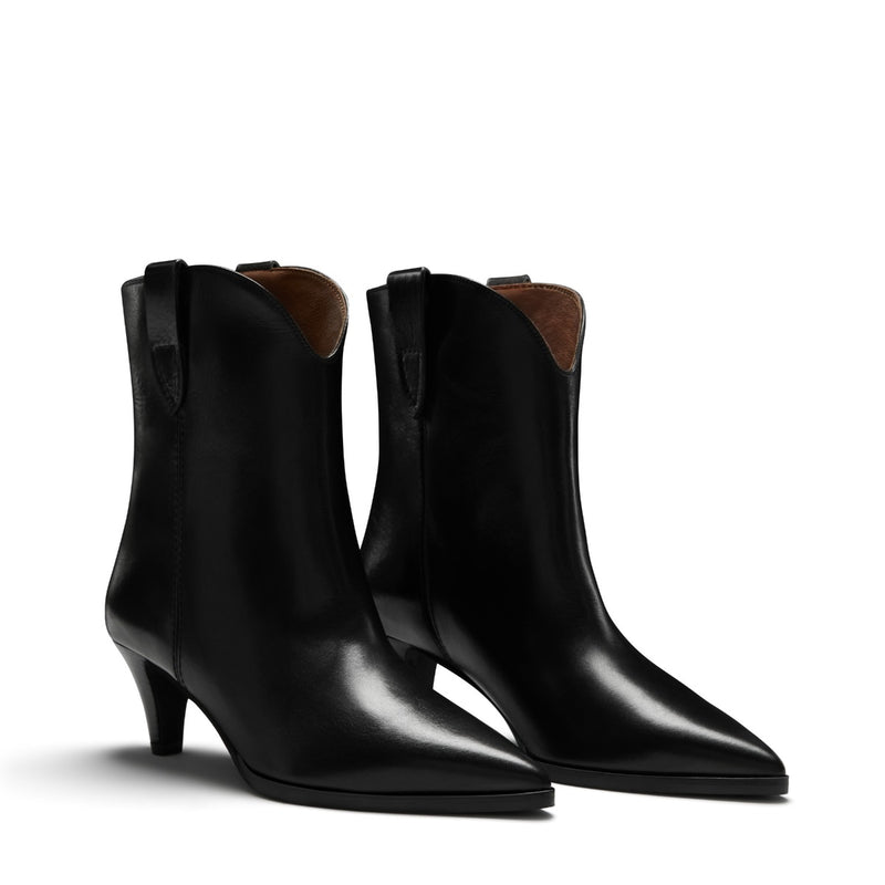 Isabel Bernard Vendôme Louane Zwarte Kalfsleren boots IB53009-001-37-zoom-