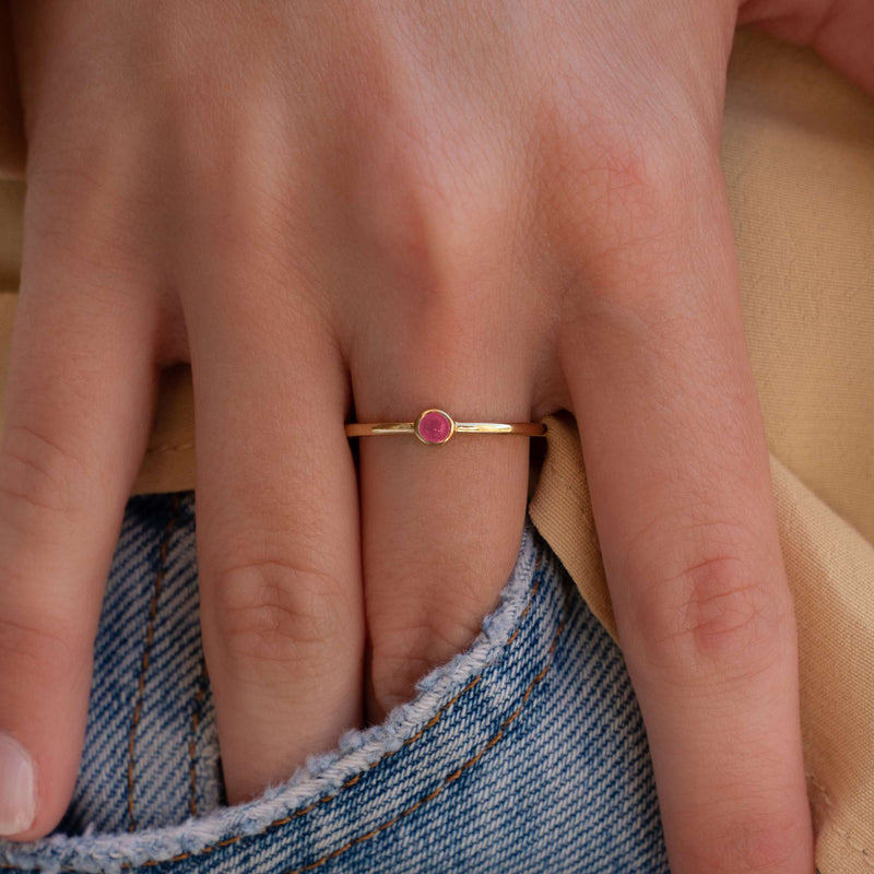 Violet Hamden Venus Goudkleurige Ring Met Geboortesteen VH330008APR-60-zoom-