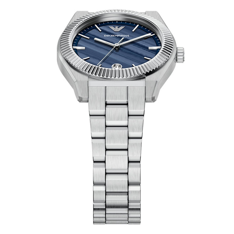 Emporio Armani Round Blue Dial Watch AR11758-zoom-