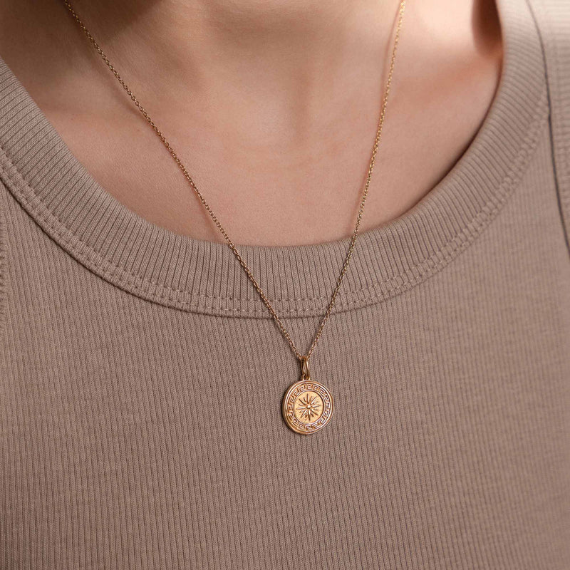 Violet Hamden Athens Agora 925 Sterling Zilveren Goudkleurige Ketting VH340001 (Lengte: 40.00-45.00 cm)-zoom-