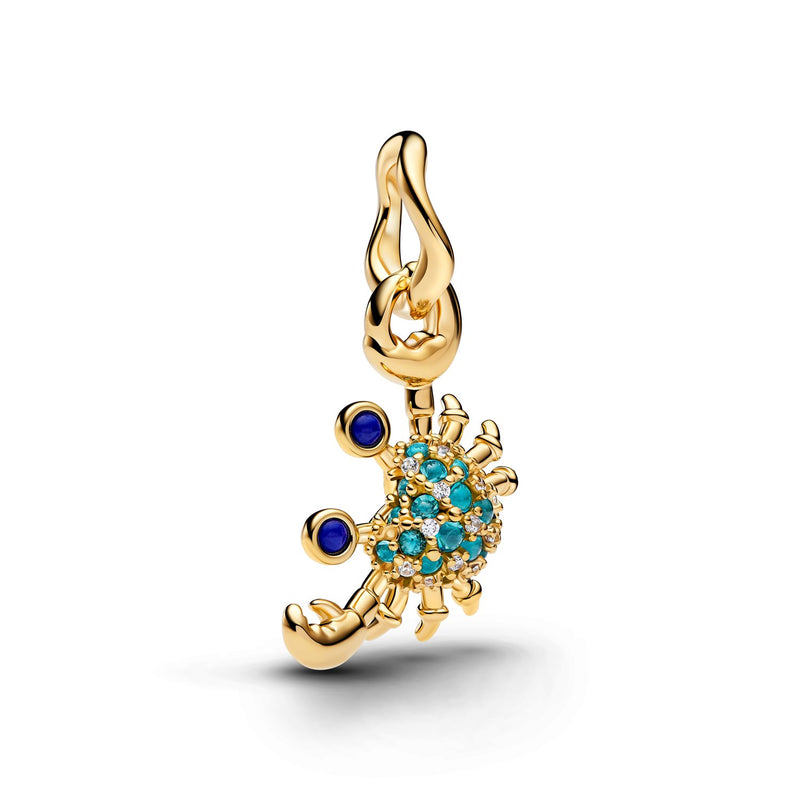Pandora Moments Verguld Krab Hangende Bedel 764684C01-zoom-