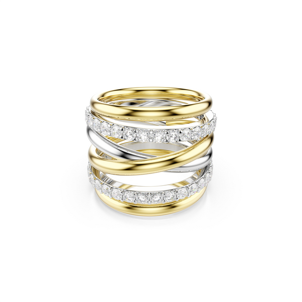 Swarovski Hyperbola Gold Plated Ring 5740413