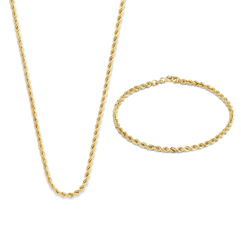 Isabel Bernard Cadeau d'Isabel 14 Karaat Gouden Collier Met Armband Giftset IB90028-zoom-