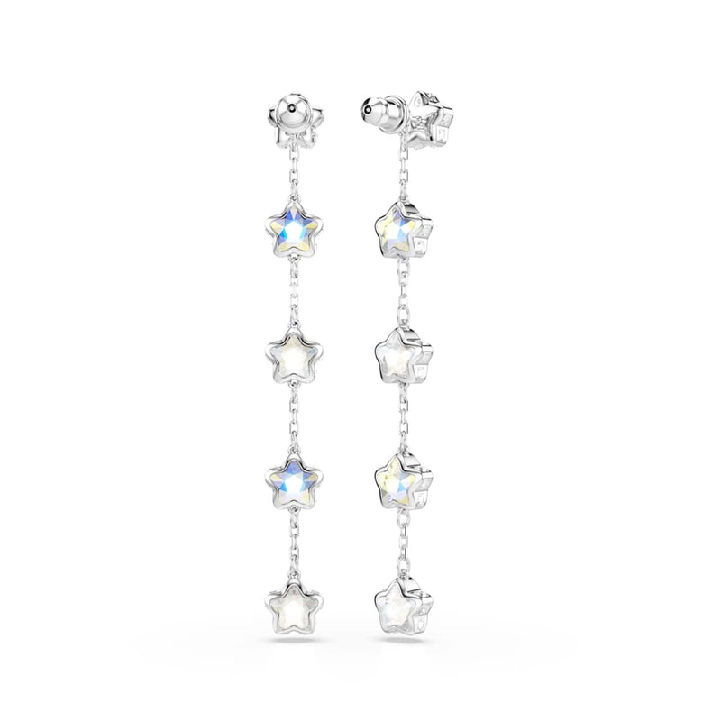 Swarovski Chroma Stars Zilverkleurige Oorbellen 5754184-zoom-