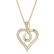 Elli 925 Sterling Silver Necklace with Zirconia 2004-BF-0007654-001