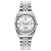 Jacques du Manoir Inspiration Multifunction Zilverkleurig Stalen Unisex Horloge JWN06101
