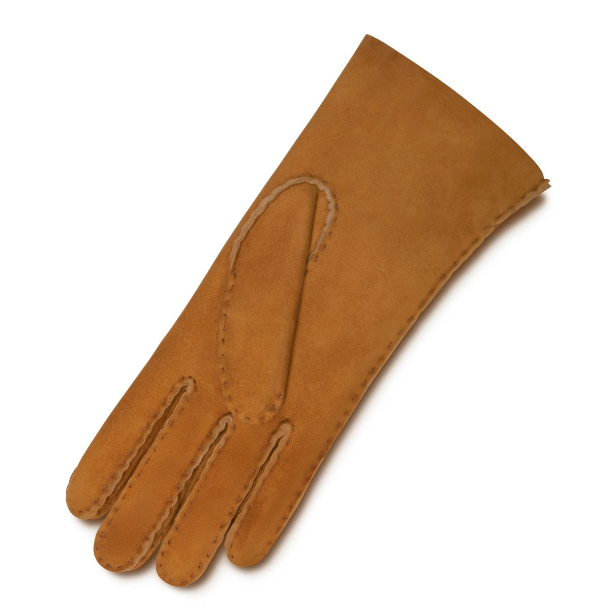 Isabel Bernard Honoré Zenia Cognac Lambskin Gloves IB67003-336-7