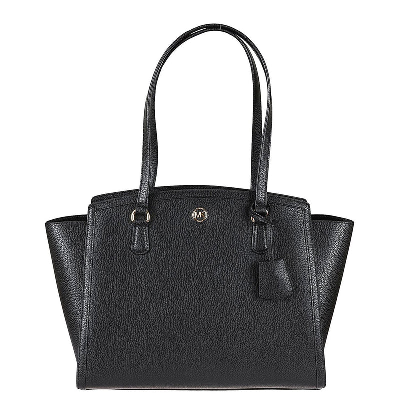 Michael Kors Chantal Zwarte Leren Shopper 30F2G7CT3T-0-zoom-