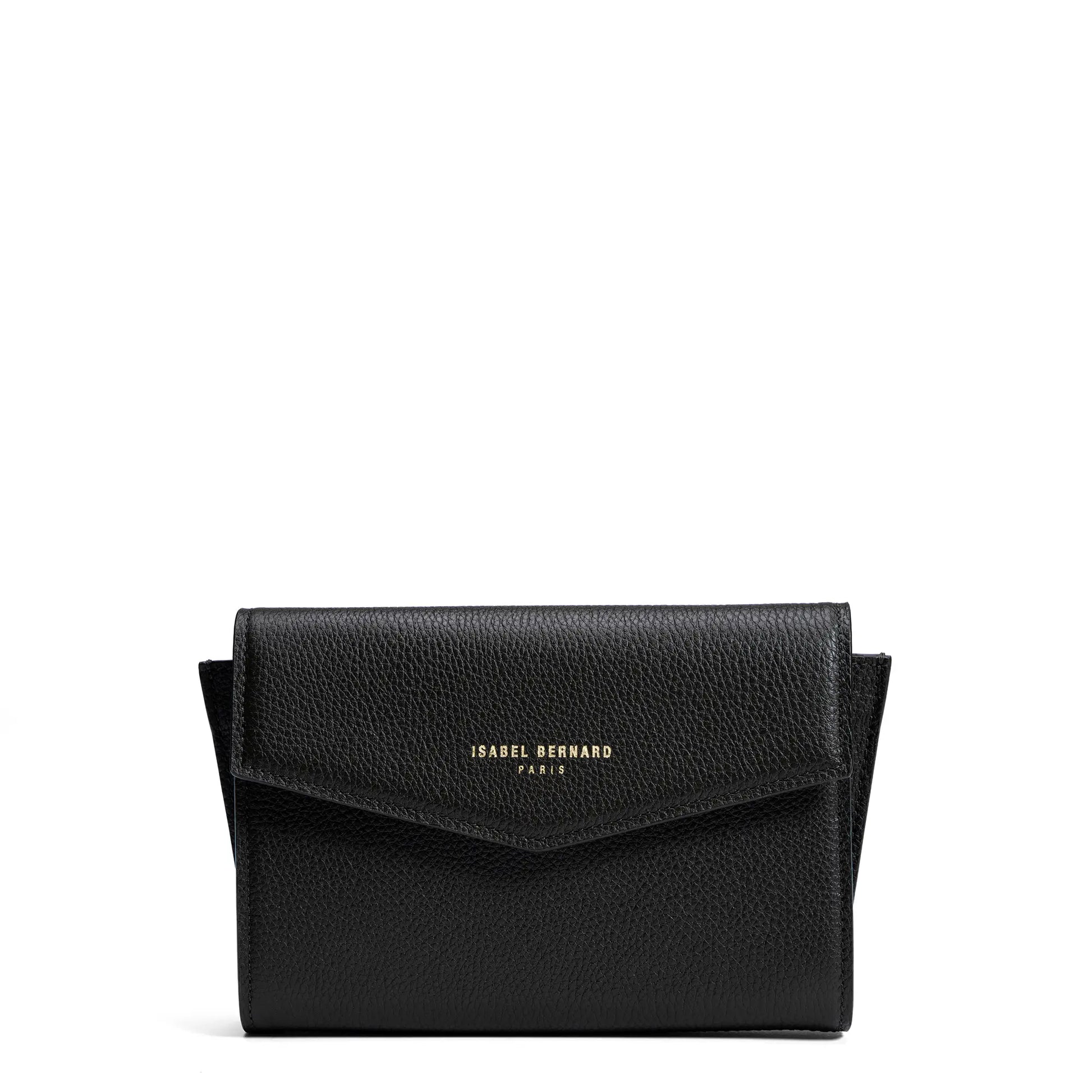 Isabel Bernard Honoré Lina Black Clutch With Detachable Shoulder Chain IB21135-001