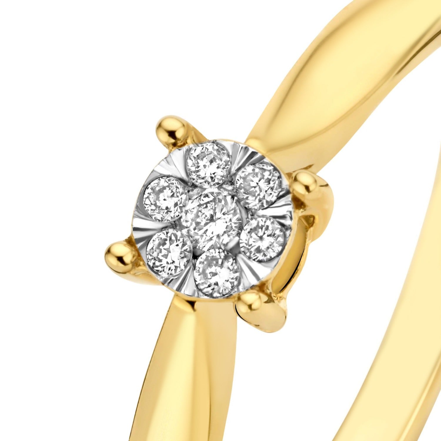 Isabel Bernard De la Paix Hanaé 14 Carat Gold Ring | diamond 0.08 ct | IBD330007-50