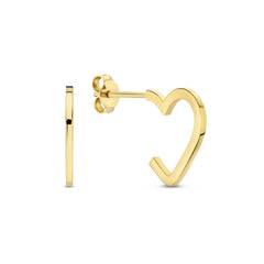 Beloro Jewels Regalo d'Amore 9 karat gold earring set with heart BO90051