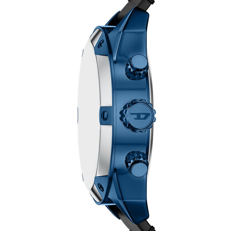 Diesel Spiked Round Dark Blue Dial Watch DZ4703-zoom-