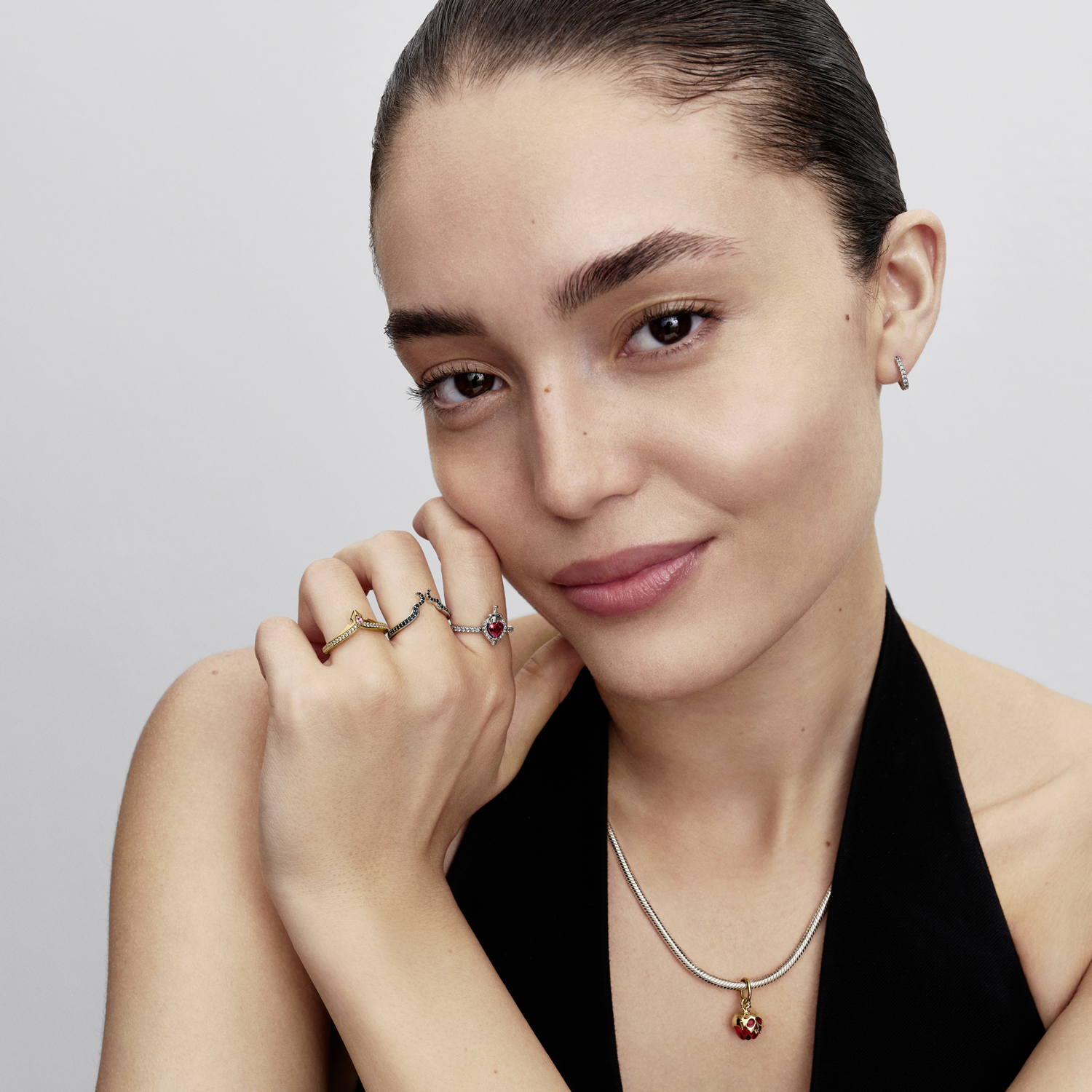 Pandora Collabs Gold Plated Disney Princess Aurora Tiara Ring 164334C01-54