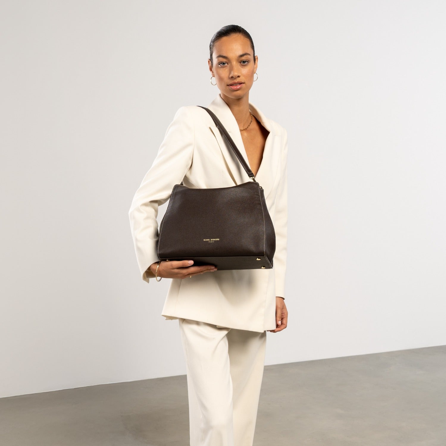 Isabel Bernard Honoré Emma Dark Brown Shoulder Bag IB21134-031