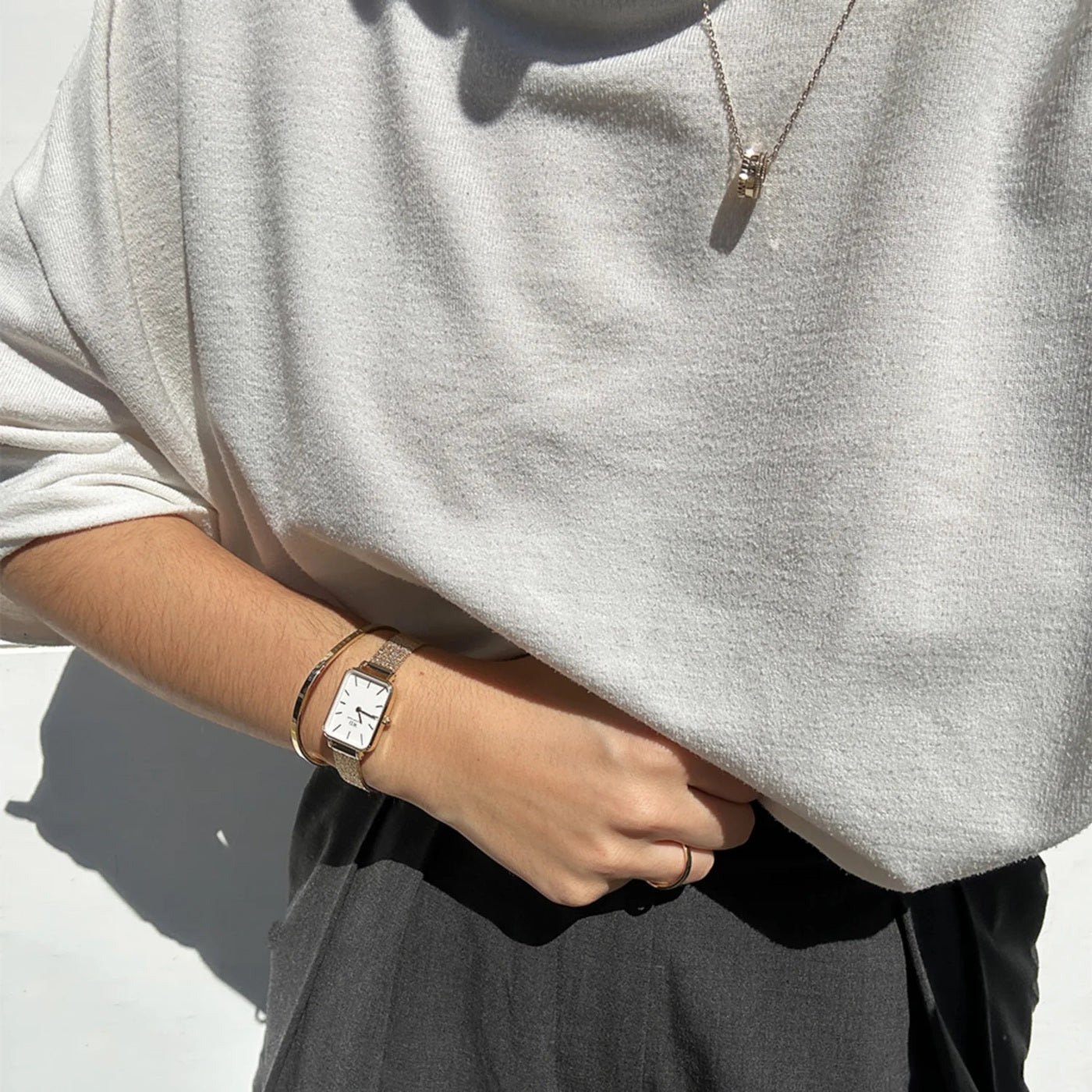 Daniel Wellington Quadro Gold Watch DW00100556