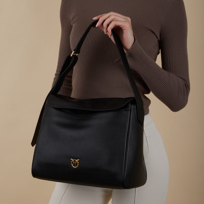 Pinko Leaf Black Handbag 101705-A0QO-Z99Q-zoom-