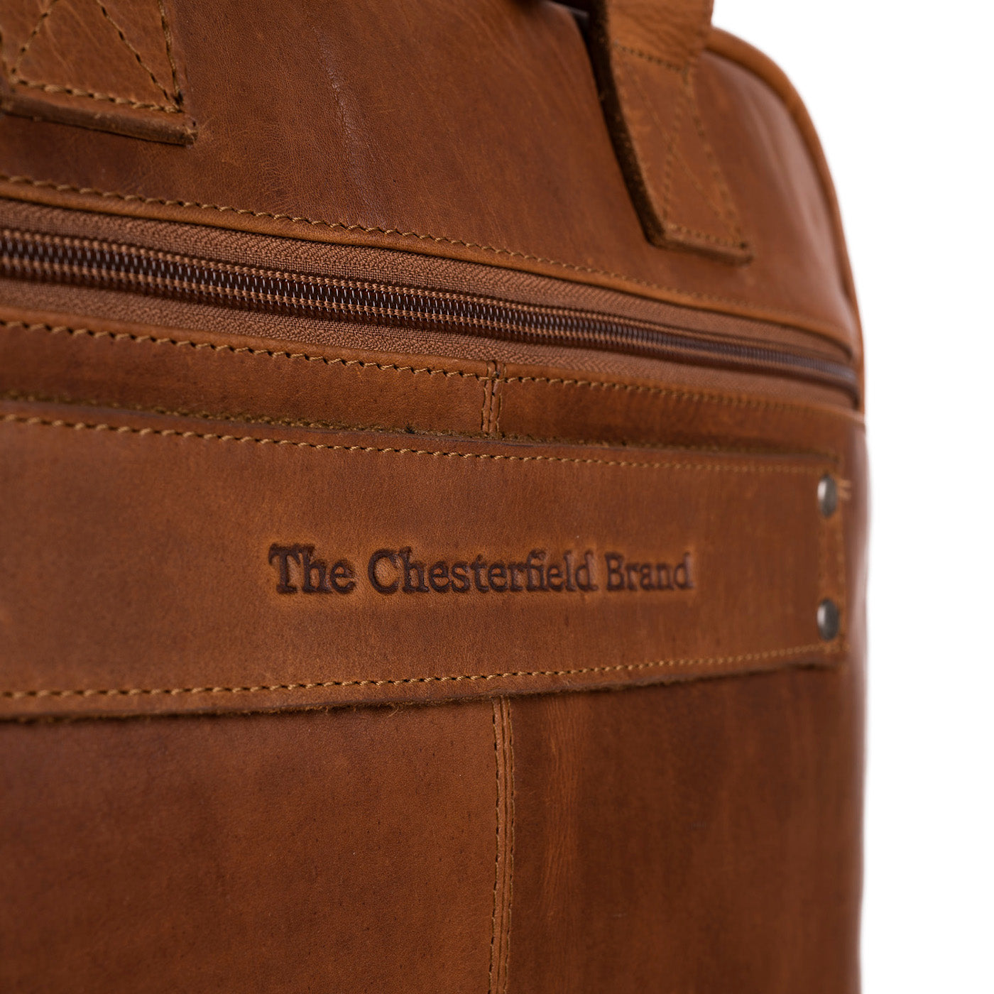 The Chesterfield Brand Calvi Cognac Laptop Bag C40.103331