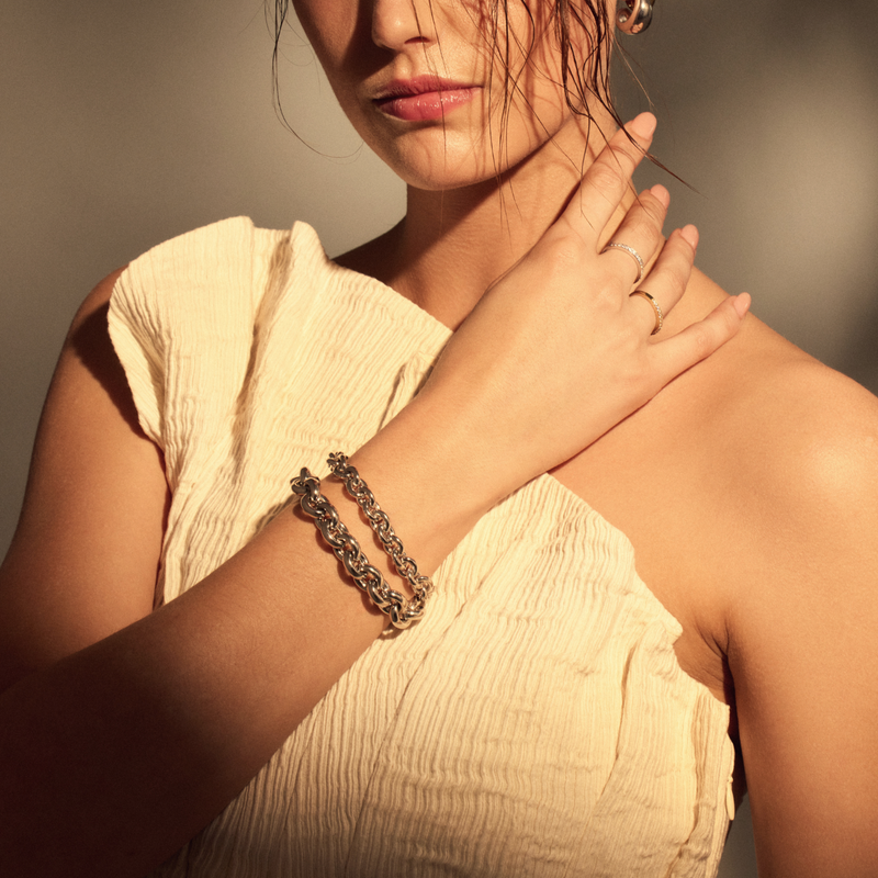 Parte Di Me Bibbiena Poppi Mila 925 Sterling Silver Link Bracelet PDM32125-zoom-